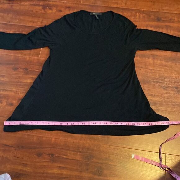 BCBGMAXAZRIA Lightweight Black Flowy Sweater Size Large - Picture 13 of 14